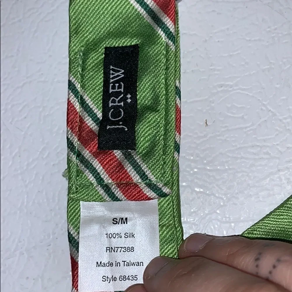 J. Crew Factory silk d-ring ribbon belt sz s/m